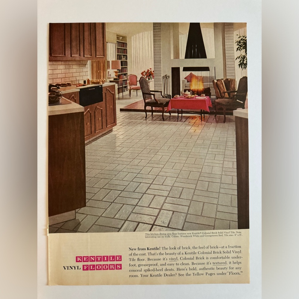 5/$20 Kentile Vinyl Floors 1965 Advertisement  (Better Homes and Gardens)